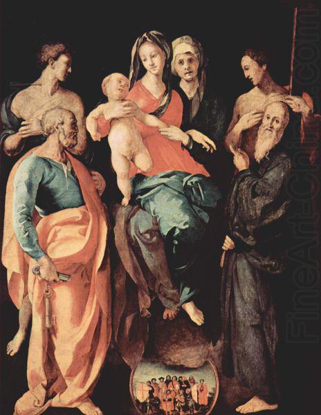 Annen-Altar, Madonna mit Hl. Anna, links, Jacopo Pontormo